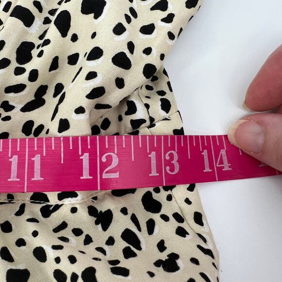 Rue Stiic Priscilla Mini Dress Bellagio Spotted Print Medium Cream Black Animal - Picture 8 of 10